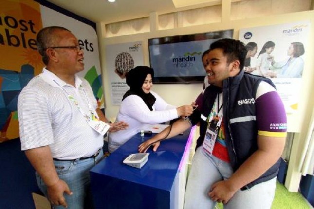 Mandiri Inhealth Menjadi Partner Asuransi Kesehatan pada Test Event Asian Games (Foto Rizki Meirino)