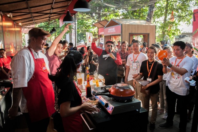 Tantangan Pedas Sambal ABC di Ubud Festival Food (UFF), Bali. (Dok Industry.co.id)