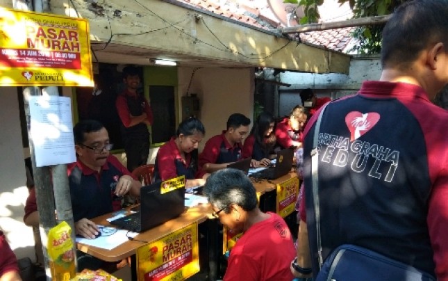AGP Gelar Pasar Murah dan Daging Bersubsidi di Kawasan Rawa Badak, Jakarta Utara (Foto: Ridwan/Industry.co.id)