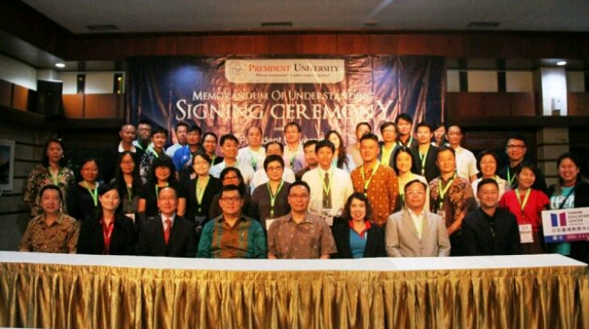 President University bekerja sama dengan 18 Universitas asal Taiwan