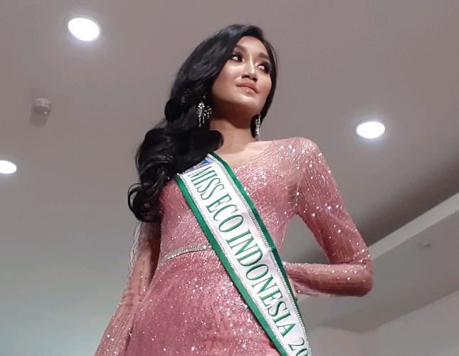 Miss Earth Indonesia 2018 Ratu Vashti Annisa (Foto: Ridwan/Industry.co.id)