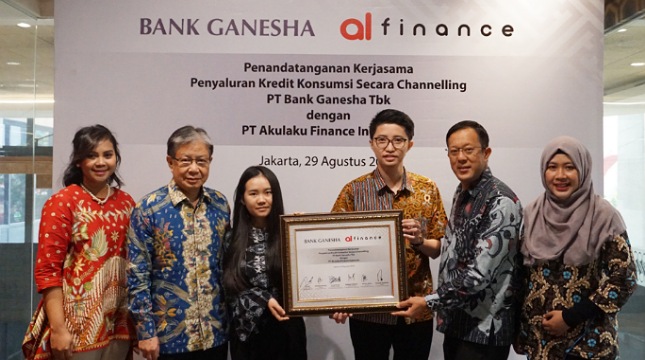 Bank Ganesha Gandeng Akulaku Finance Indonesia Dalam