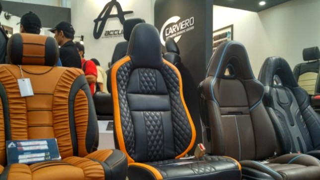 Produsen jok mobil nasional, Accura turut meramaikan ajang pameran otomotif GAIKINDO Indonesia International Auto Show 2017.
