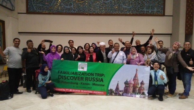 Sebanyak 26 orang wisatawan asal Indonesia berangkat ke Rusia dalam program Tur Muslim Rusia atau Familiarization Trip Discover Russia yang digagas oleh Asphurindo , Senin (9/10/2017) di Bandara Internasional Soetta