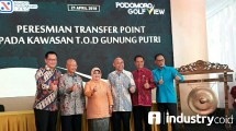 Peresmian Transfer Point LRT Gunung Putri di Kawasan Podomoro Golf View (Hariyanto/INDUSTRY.co.id)