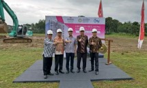 Direktur PT Jababeka Creed Residence, Handoyo Lim saat acara Ground Breaking Kawana Golf Residence (Foto: Ridwan/Industry.co.id)