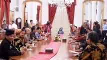 Presiden jokowi pada acara Peresmian Pengakuan Hutan Adat