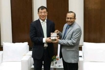 Kepala Badan Penelitian dan Pengembangan Industri (BPPI) Ngakan Timur Antara bersama Direktur Jenderal Kerja Sama Ekonomi Luar Negeri, Kementerian Ekologi dan Perlindungan Lingkungan China, Chen Liang (Foto: Dok. Kemenperin)