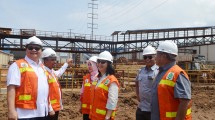 Menteri Perindustrian Airlangga Hartarto Ketika Kunjungan Kerja Meninjau Kawasan Industri Morowali di Sulawesi Tengah