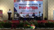 Kombes Pol Cahyo Budi Siswanto, Kabag Mitra Ro Penmas Divhumas Polri dalam forum Promoter dengan tema "Menanggulangi Bahaya Narkoba Untuk Menyelamatkan Generasi Muda Indonesia" di Hotel Amarossa Cosmo, Jakarta Selatan, Rabu (3/10).