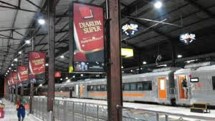 Iklan rokok di stasiun (Foto WartaKota)