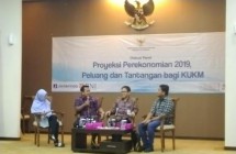 Proyeksi Perekonomian 2019, Peluang dan Tantangan bagi KUKM, di Kementerian Koperasi, Rabu (7/11/2018)