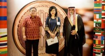 Prof. BambangPermadi Soemantri Brodjonegoro, Sofia Koswara, HE Osamh Mohammed Abdullah Shuibi dalam acara Noorcoin dan alumni Universitas Boston