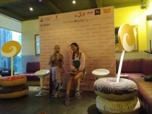 Artis Chacha Frederica inisiator House of Sweets merupakan sebuah rumah dengan instalasi bernuansa dessert, Senin (26/11/2018)