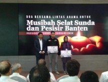 PT Kawasan Industri Jababeka atau Jababeka Group menggelar doa bersama lintas agama dan salurkan bantuan Rp 200 juta bagi korban tsunami