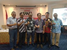 Konferensi pers acara Busworld South East Asia 2019 yang bakal digelar di JIExpo pada 20-22 Maret 2019