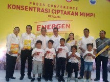 Konferensi pers Energen dalam menyambut pekan sarapan nasional dengan tema, Konsentrasi Ciptakan Mimpi dalam rangka penutupan Pekan Sarapan Nasional 2019, pada Kamis, 21 Februari 2019 di Jakarta