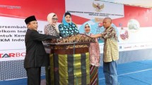 Peresmian Gedung Pusat Layanan Usaha Terpadu (Plut) Koperasi Usaha Kecil Mikro dan Menengah (KUMKM) Kota Bima