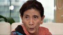 Menteri Kelautan dan Perikanan Susi Pudjiastuti. (Bay Ismoyo/AFP)
