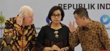 Menkeu Sri Mulyani- CEO Freeport-McMoran Richard Adkerson- Menteri ESDM Ignasius Jonan (Foto Ist)