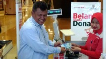 Donasi Baznas di Kasir Lotte Mart. (Foto: IST)
