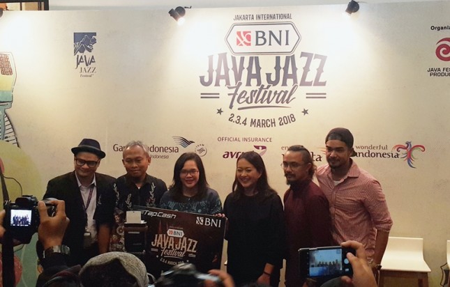 Press Conference Jakarta International BNI Java Jazz 2018, di Kemang, Jakarta Selatan. (Foto/Dina Astria)