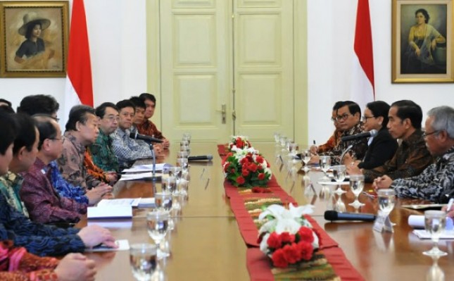 Presiden Jokowi dan Delegasi Utusan PM Jepang (Foto Setkab)