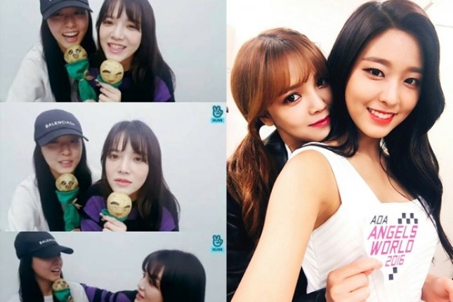 Seolhyun dan Jimin, Personel Girlband AOA. (Source: Kpopchart)