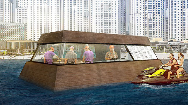 Aqua Pod, Food Truck Terapung Pertama di Dubai (Foto:timeoutdubai.com)
