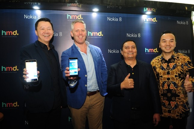 Peluncuran Produk Terbaru Smartphone Nokia 8 pada Selasa (13/2). (Dok. Industry.co.id)
