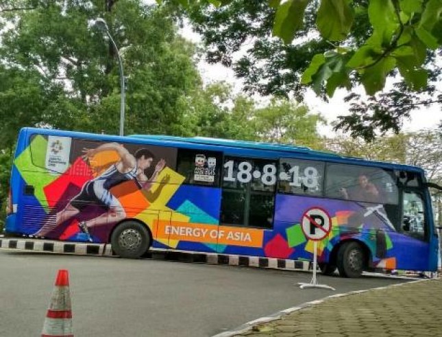 TransJakarta hias bus bertema Asian Games 2018 (Foto Dok Industry.co.id)