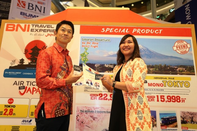 BNI dan HIS menggelar pameran BNI Travel Experience bertajuk It's All About Japan pada Kamis (15/2). (Dok Industry.co.id)