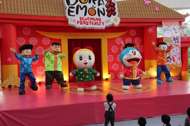 Pertunjukan "Doraemon: Blooming Prosperity di Summarecona Mal Bekasi. (Dok Industry.co.id)