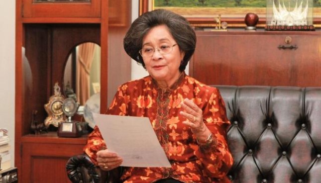 Dr.Meutia Farida Hatta Swasono, putri sulung Bapak Koperasi Indonesia, M Hatta