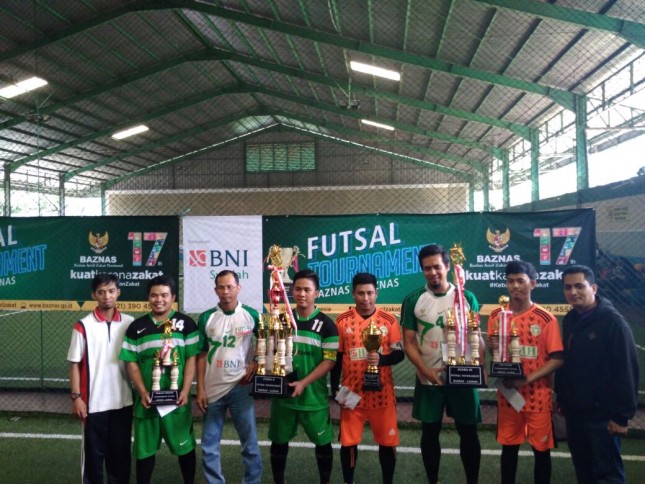 Sinergi BAZNAS-LAZ Makin Optimal, BMH Juara Turnamen Futsal. (Dok Industry.co.id)