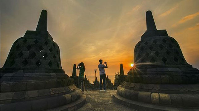 Candi Borobudur, Magelang, Jawa Tengah (Foto: @borobudurpark/Industry.co.id)