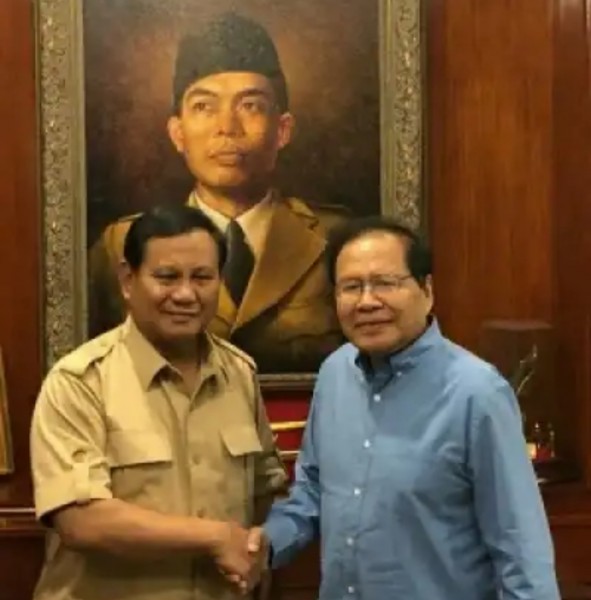 Prabowo Subianto bersama Rizal Ramli