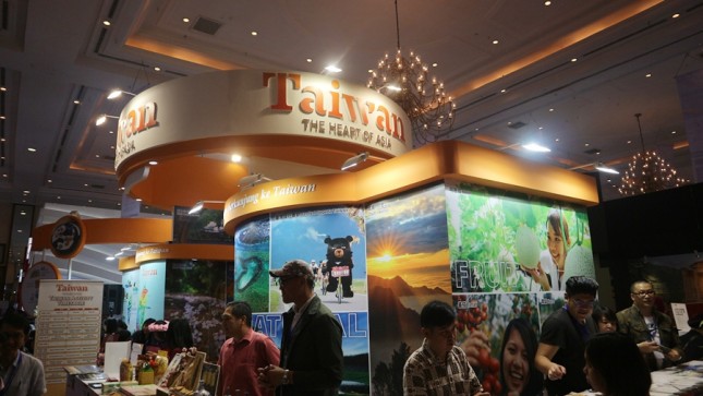 Booth "Taiwan, The Heart of Asia" di ASTINDO Travel Fair, JCC, Jakarta. (Foto: Dina Astria/Industry.co.id)