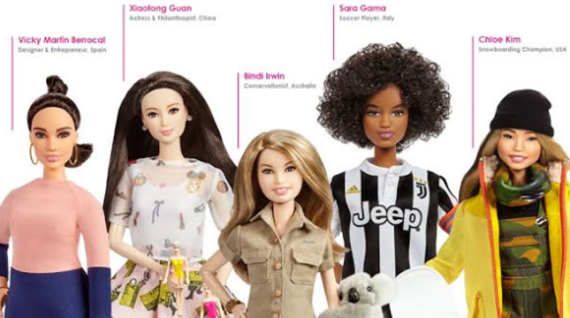 Peringati Hari Perempuan Internasional, Barbie Luncurkan Berbagai Karakter Wanita Inspiratif di Dunia (Foto: huffingtonpost)