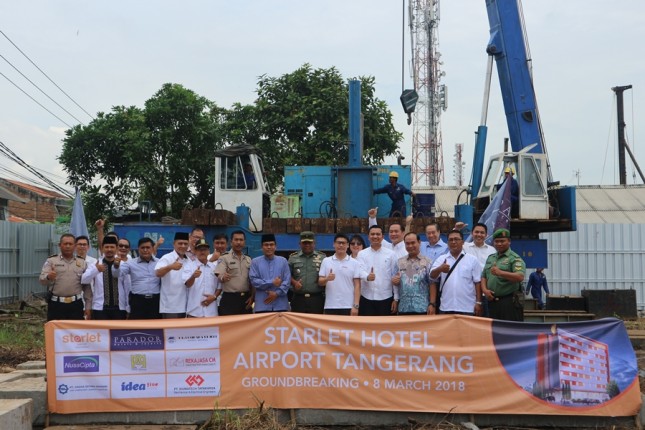 Peresmian pembangunan Starlet Hotel di kawasan airport Tangerang. (Dok Industry.co.id)