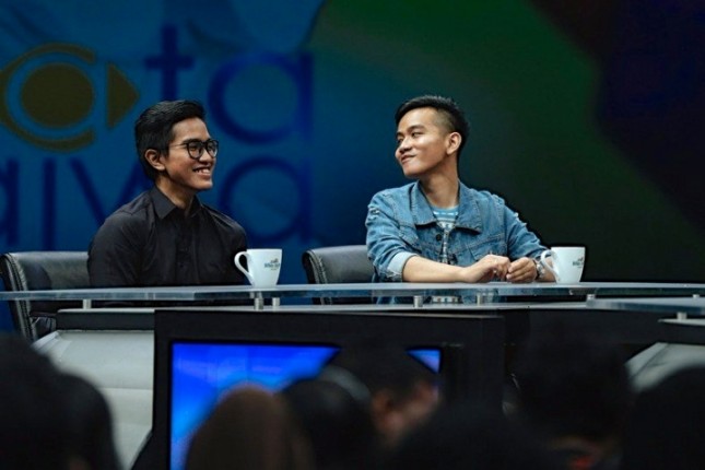 Gibran dan Kaesang dalam salah satu acara talkshow. (Source: Youthmanual)