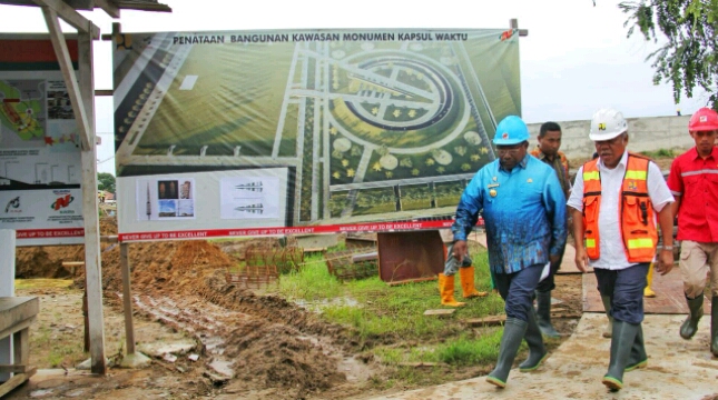 Menteri Basuki tinjau pembangunan monumen kapsul waktu