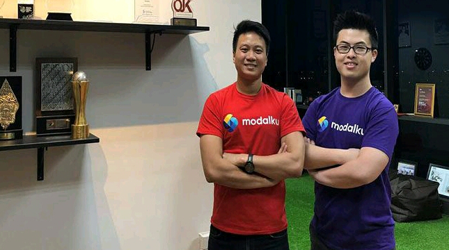 Co-Founder dan CEO Modalku, Reinold serta Co-Founder dan COO Modalku Iwan Kurniawan