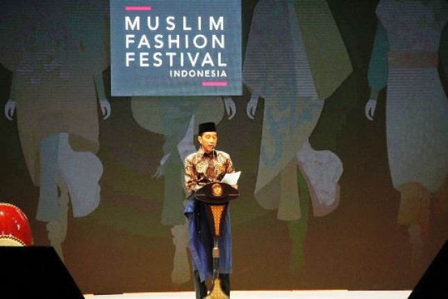 Presiden Jokowi acara Muslim Fashion Festival (Foto Herlambang) 