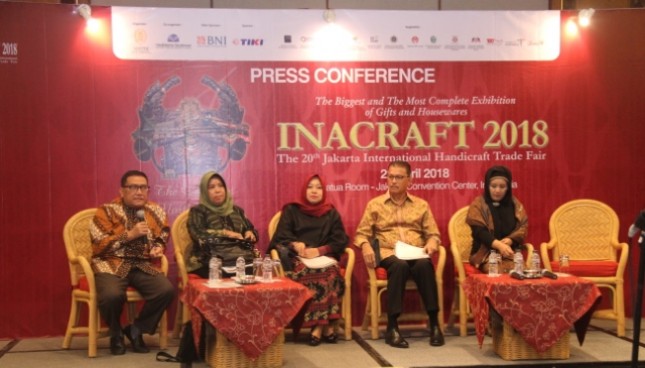 Inacraft 2018 menargetkan 200.000 pengunjung, dengan transaksi ritel Rp 149 miliar, serta kontrak dagang sebesar 12 juta Dolar AS.