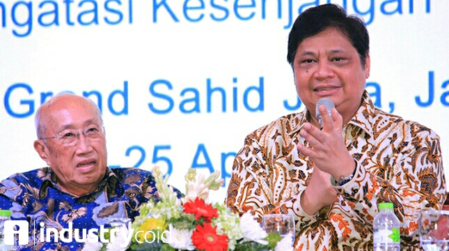 Menteri Airlangga pada Musyawarah Nasional Asosiasi Pengusaha Indonesia (Apindo) ke-10