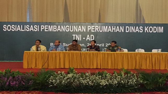 Sosialisasi Pembangunan Rumh Dinas Prajurit TNI