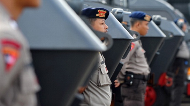 Ilustrasi persiapan penjagaan polisi. (Adek Berry/AFP)