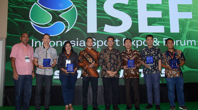 Pameran Indonesia Sport Expo and Forum (ISEF) 2018 yang berlangsung pada tanggal 2-6 Mei 2018 di Indonesia Convention Exhibition (ICE) BSD City, Tangerang