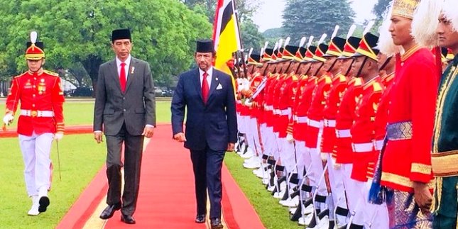 Presiden Jokowi dan Sultan Brunei Darussalam HM Sultan Haji Hassanal Bolkiah (Foto Setkab)